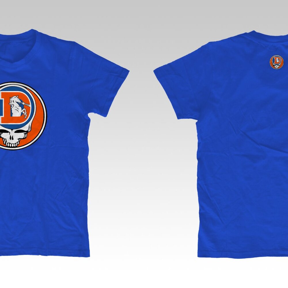 Broncos Football Grateful Dead & Company SS Throwback Parody T-shirt